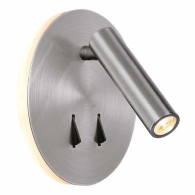 Applique murale intérieure liseuse Led Cayman alu satiné - Mantra