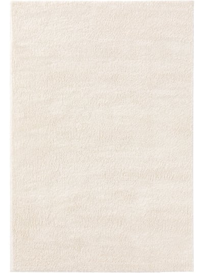 Tapis à poils longs blanc 160x230