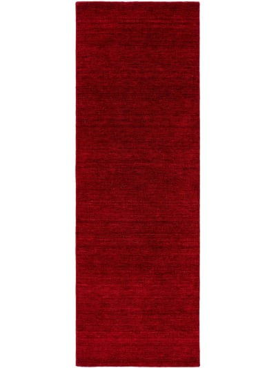 Tapis de couloir en laine rouge 70x200