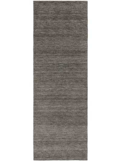 Tapis de couloir en laine gris 70x200