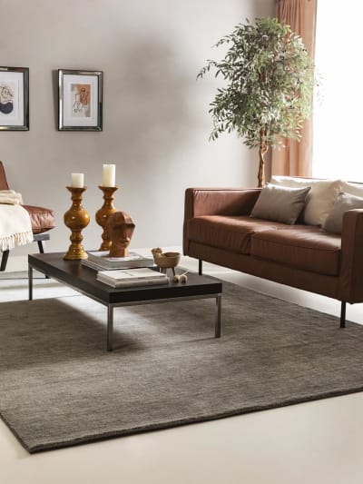 Tapis de laine gris 250x350