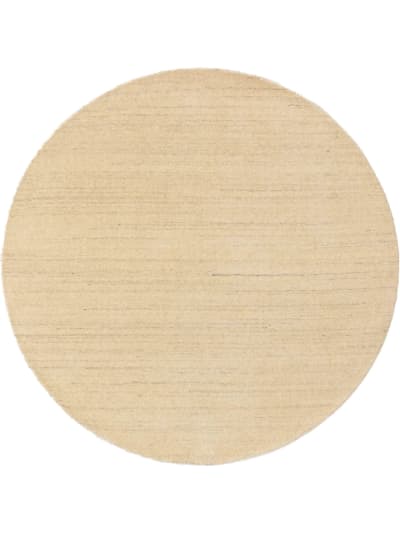 Tapis en laine rond crème D 120