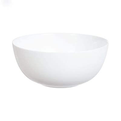 Saladier blanc verre opale extra résistant D21cm