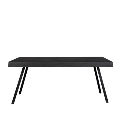 Table de repas 8 pl en bois noir
