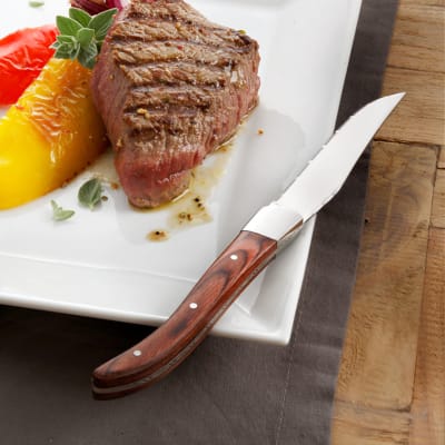 Coffret 4 couteaux steak bois
