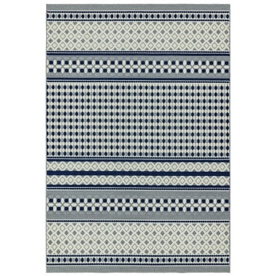 Tapis intérieur extérieur en Polypropylen bleu 120x170 cm