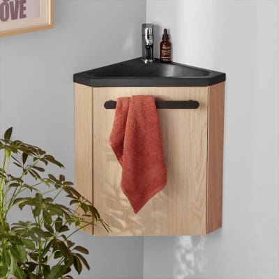Meuble lave-mains  + robinet chromé
