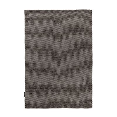 Tapis tressé main en laine gris 120x170 cm