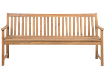 Banc d'extérieur 180 cm bois d'bois d'acacia certifié marron clair