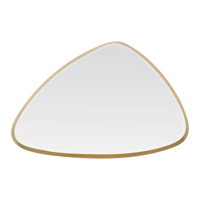 Miroir biseauté triangle 62x42x4cm dore