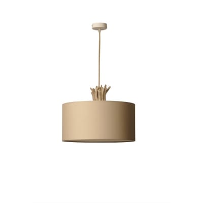 Suspension en bois recyclé taupe
