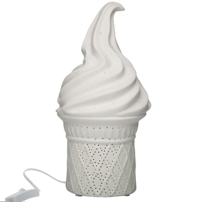 Lampe à poser crème glacée H27cm