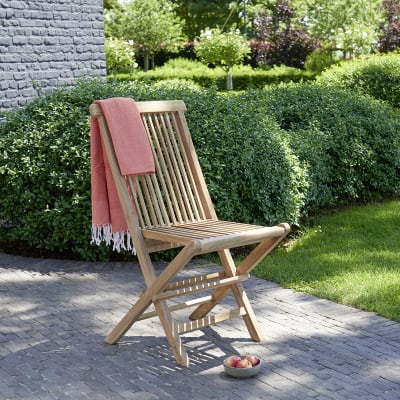 Chaise de jardin en teck massif pliante
