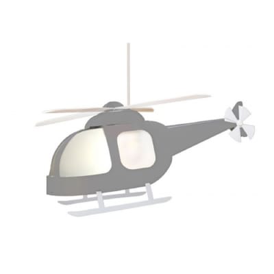 Suspension enfants Hélicoptère Gris 53cm