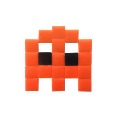 Mosaïque adhésive en verre orange