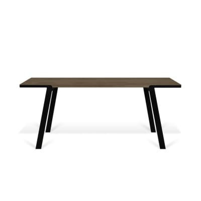 Table à manger noyer et noir H75