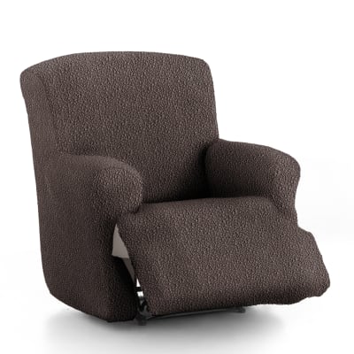 Housse de fauteuil relax xl extensible marron 60 - 110 cm