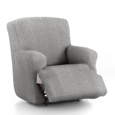 Housse de fauteuil relax xl extensible gris clair 60 - 110 cm