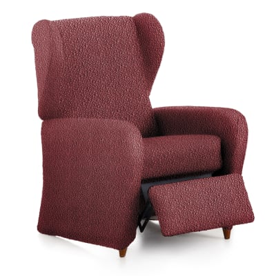 Housse de fauteuil relax extensible bordeaux 60 - 85 cm