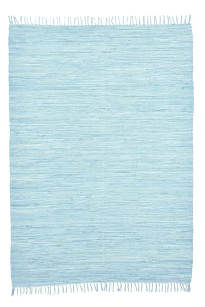 Tapis réversible en coton - tissé à la main - Bleu Claire 160x230