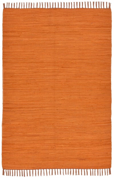 Tapis réversible en coton - tissé main - terracotta 160x230