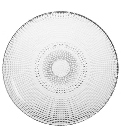 Assiette plate en verre D27cm