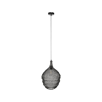 Suspension m en fer maillé noir