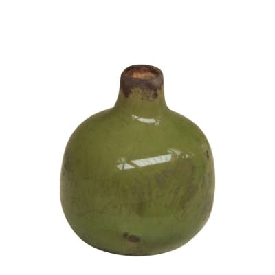 Vase en céramique vert h9