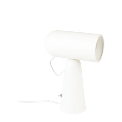 Lampe à poser inclinable en fer blanc