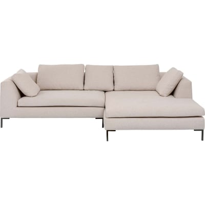 Canapé d'angle gianni 290cm droite crème kare design