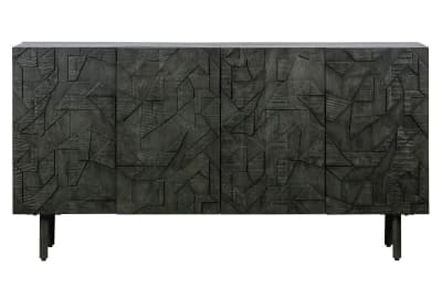 Buffet sculpté en manguier noir l160