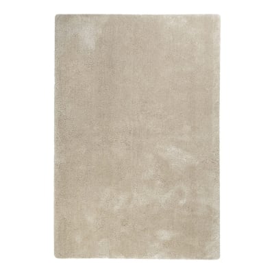 Tapis poils longs tufté beige doux 190x130