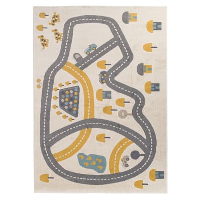 Tapis Circuit jaune (80 x 150 cm)