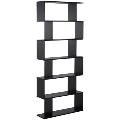 Bibliothèque étagère zig zag 80l x 23l x 192h cm