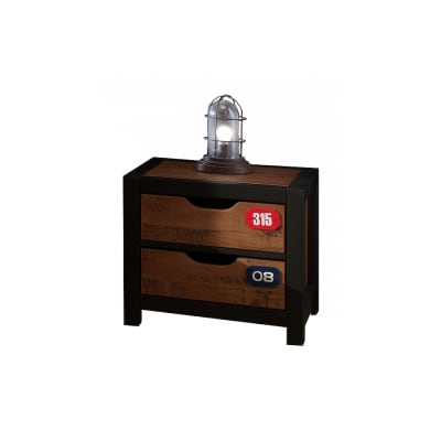 Vipack ALEX Chevet table de nuit pin massif