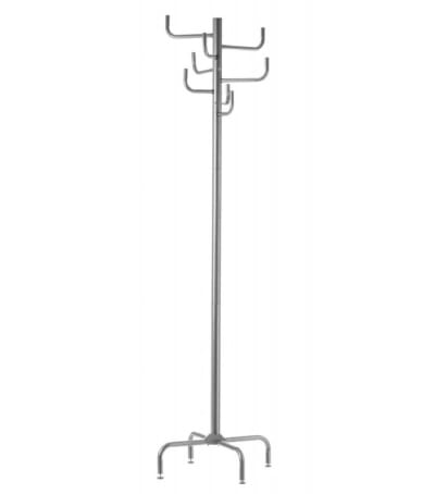 Portemanteau sur pied métal gris H183cm