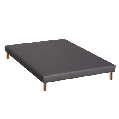 Sommier à latte 3d gris anthracite 140x190
