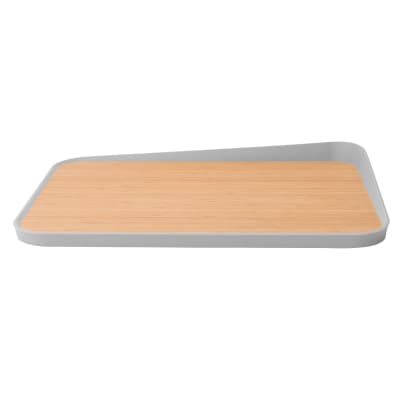 Planche à découper en bambou avec bord relevé 42x31cm