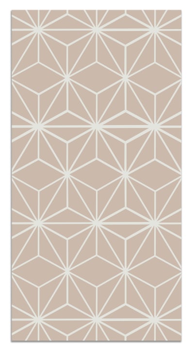 Tapis vinyle lignes d'étoiles roses 100x140cm