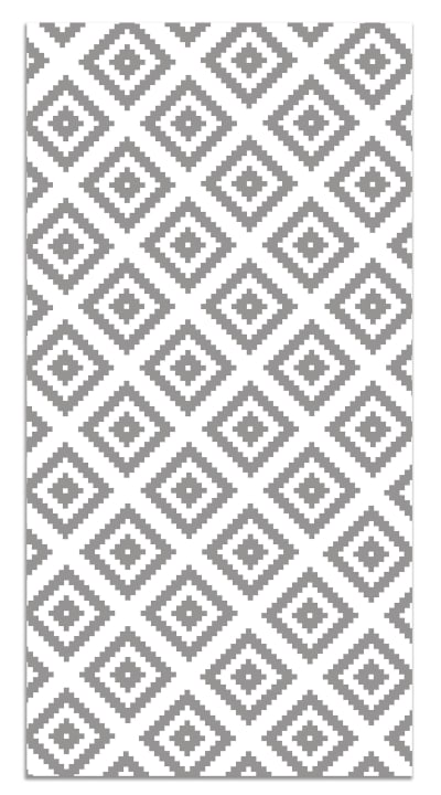 Tapis vinyle carrés gris 80x300cm