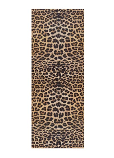 Tapis de cuisine lavable animal print jaune/noir 52x100 cm