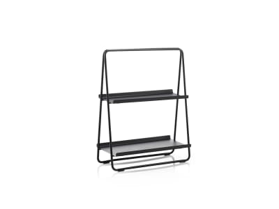 Etagère 2 plateaux en fer noir