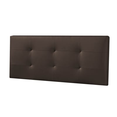 Tête de lit 160x60 cm chocolat, cuir synthétique