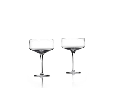 Verres à Champagne en verre transparent - Lot de 2