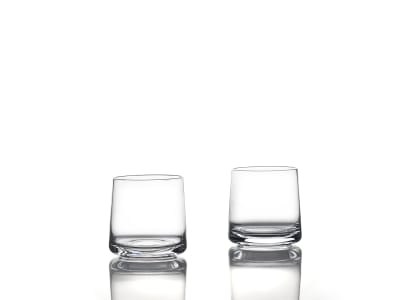 Verres élégants cristal en verre transparent - Lot de 2