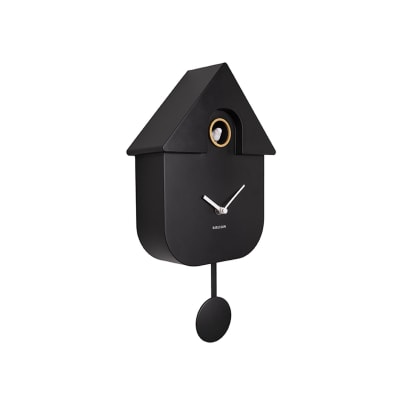 Horloge murale thermoplastique noir 41x8,5x21,5cm