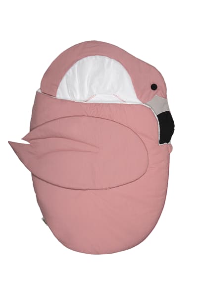 Sac de couchage Flamant rose 100% coton pour bébés de 1 à 12 mois