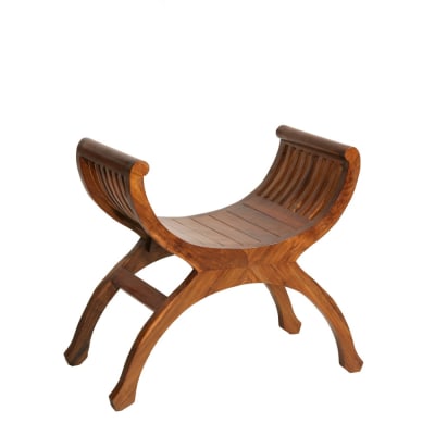 Tabouret/yuyu 1 place en teck