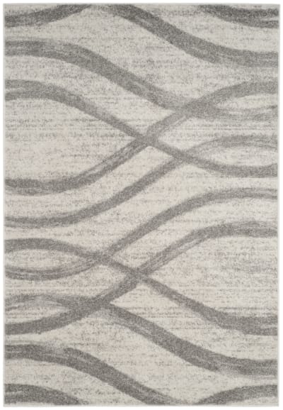 Tapis en polypropylène beige/gris, 155 x 229 cm