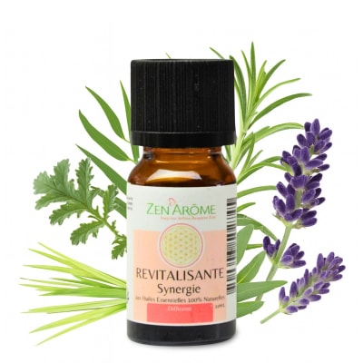 Synergie d'huiles essentielles révitalisante - flacon en verre - 10 ml
